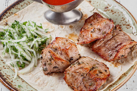 Шашлык из телятины по-грузински