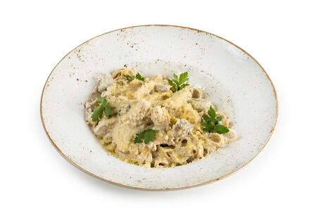 Тальятелле с курицей и грибами