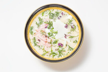 Окрошка на кефире