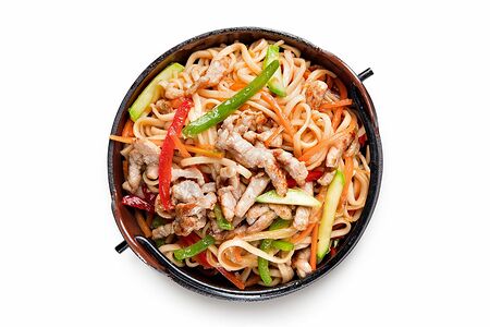 Wok лапша со свининой