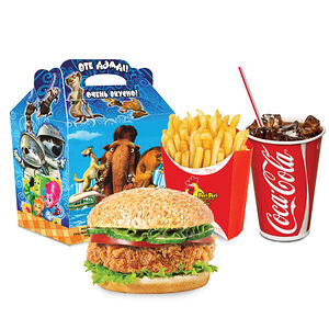 Бургер+фри+напиток на выбор+маленькая игрушка