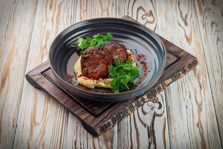 Котлеты домашние с пюре