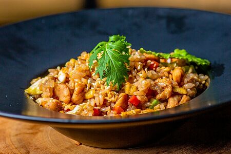 Тяхан со свининой