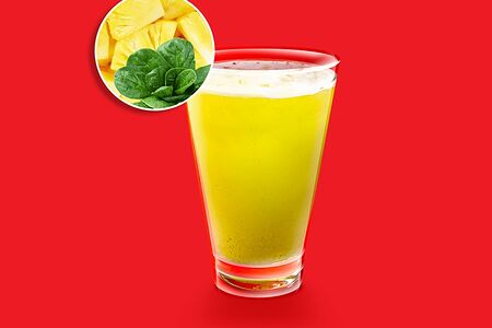 Смузи Ананас-шпинат