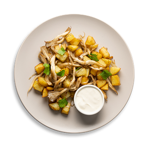 Жареный картофель с грибами