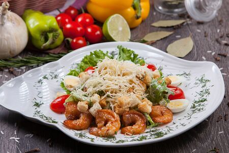 Цезарь с креветками