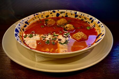 Суп домашний с фрикадельками