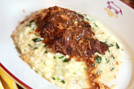 Ризотто с щечками