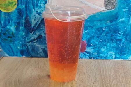  Бабл ти лимонад арбузный с джус-боллами Киви