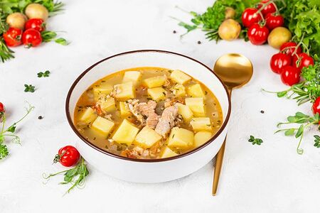 Уха из горбуши оригинальная