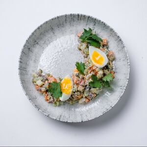 Оливье с телятиной