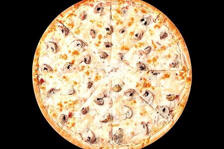 Пицца Жюльен на тонком тесте