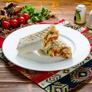 Шаурма из свинины на углях