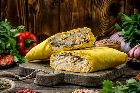 Жюльен в сырном лаваше мини