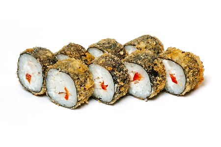 Горячий ролл с курицей и болгарским перцем