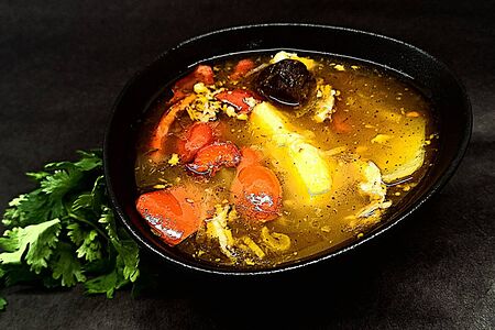 Шурпа с бараниной и говядиной