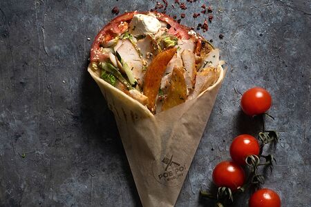 Двойной Роб рой в греческой пите со cвинoй вырезкой