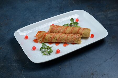 Блинчики с бананом и шоколадом