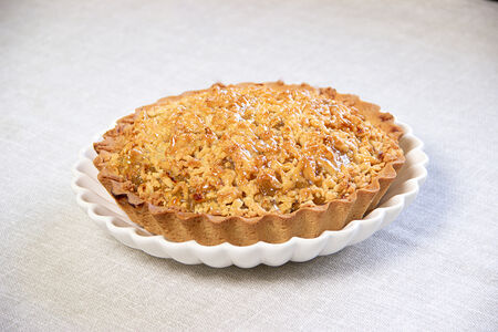 Пай большой яблоко-лимон