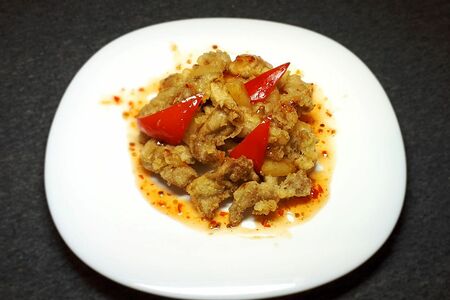 Свинина с ананасами в кисло-сладком соусе