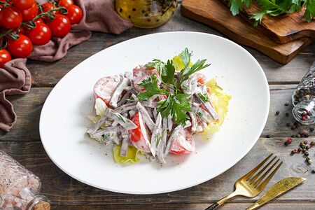 Салат с говяжьим языком