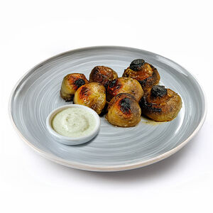 Грибы на мангале