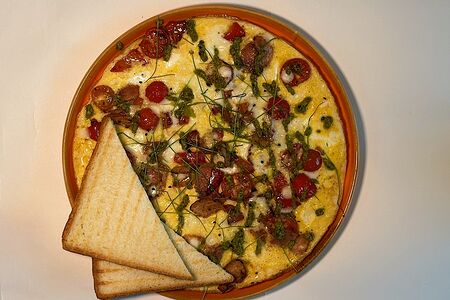 Фриттата с беконом