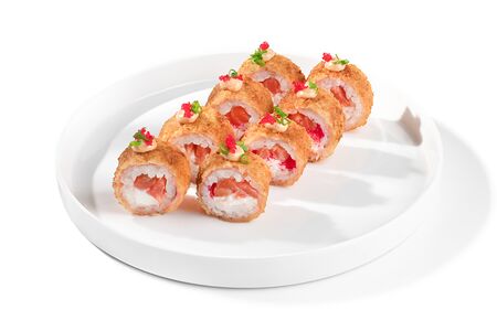 Темпура в маменори с лососем