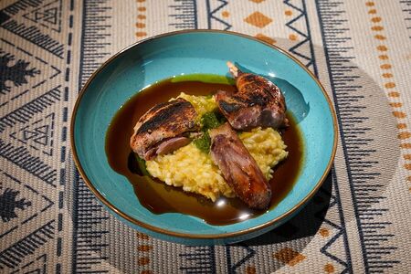 Цыпленок с ризотто