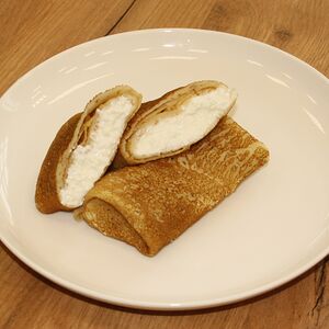 Блины с творогом