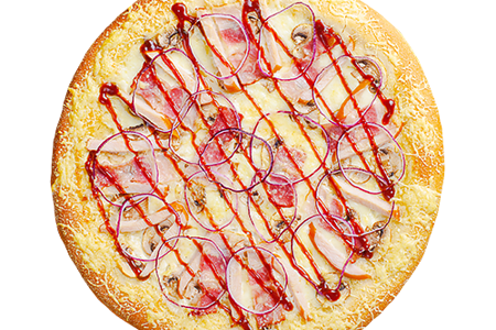 Пицца Чикен барбекю на пышном тесте 30 см