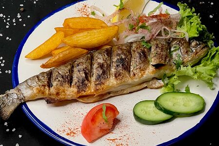 Форель на углях