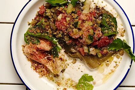 Запечённый баклажан