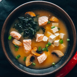 Мисо с лососем