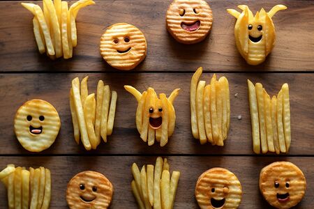 Картофельные смайлы