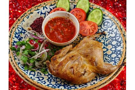 Перепелка с овощами