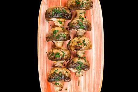 Шампиньоны на гриле