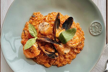 Орзо с морепродуктами