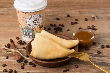 Блины с карамелью