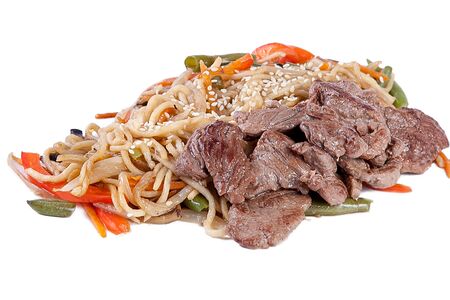 Удон с говядиной