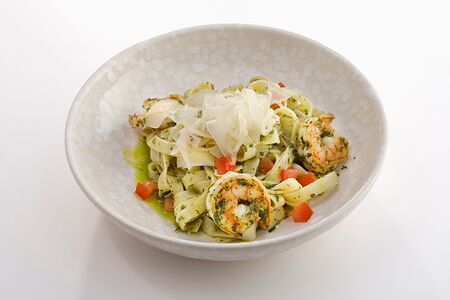 Тальятелле с креветками