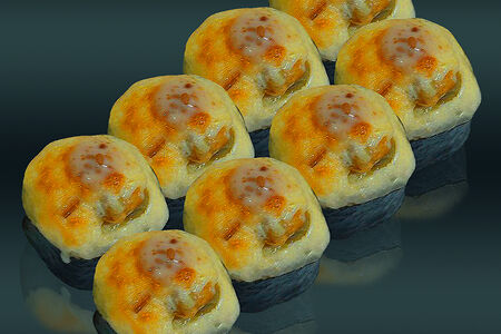 Запеченный с мидиями