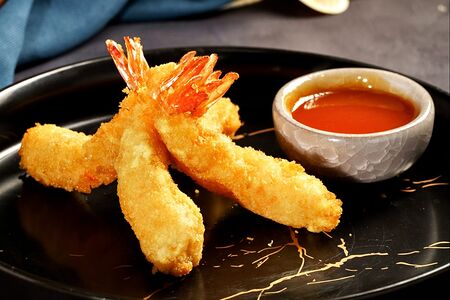 Креветки темпура