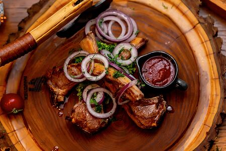 Шашлык из каре баранины