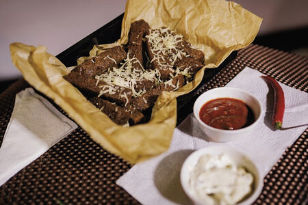 Гренки с сыром