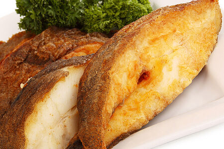 Палтус жареный