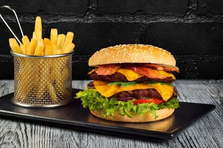 Бургер Double Bacon Lux