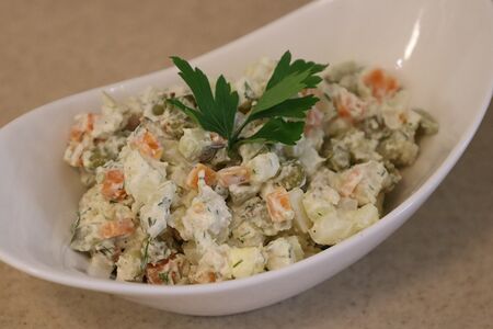 Оливье с курицей