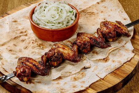 Шашлык из куриных крыльев