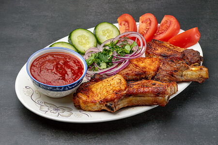 Шашлык из свинoй корейки